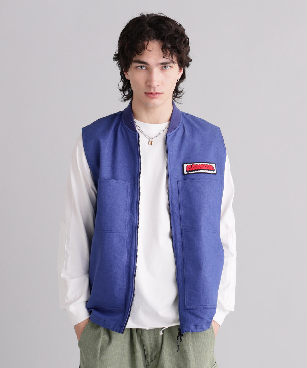 MANASTASH/マナスタッシュ/PATCHED LOGO WORK VEST