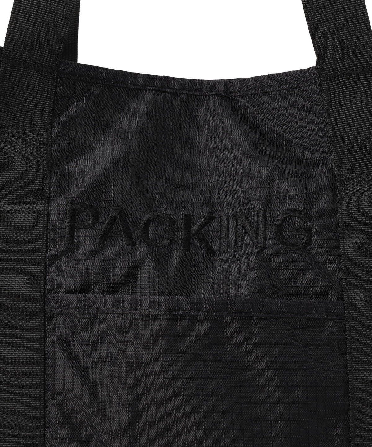 PACKING/パッキング/RIP STOP 5P UTILITY TOTE BLACK/リップストップ5ポケットユーティリティトートバッグ