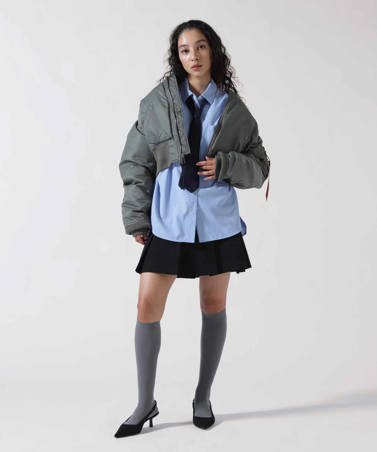 WOMENS MA-1 CROPPED FLIGHT JACKET / ウィメンズ エムエーワン クロップド フライト ジャケット