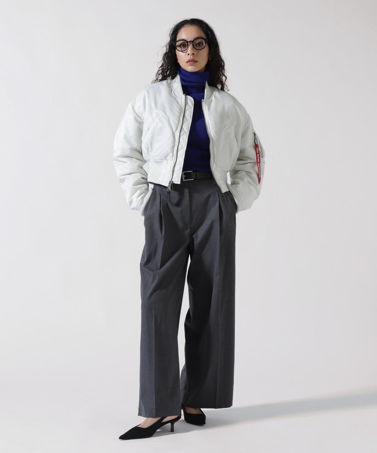 WOMENS MA-1 CROPPED FLIGHT JACKET / ウィメンズ エムエーワン クロップド フライト ジャケット