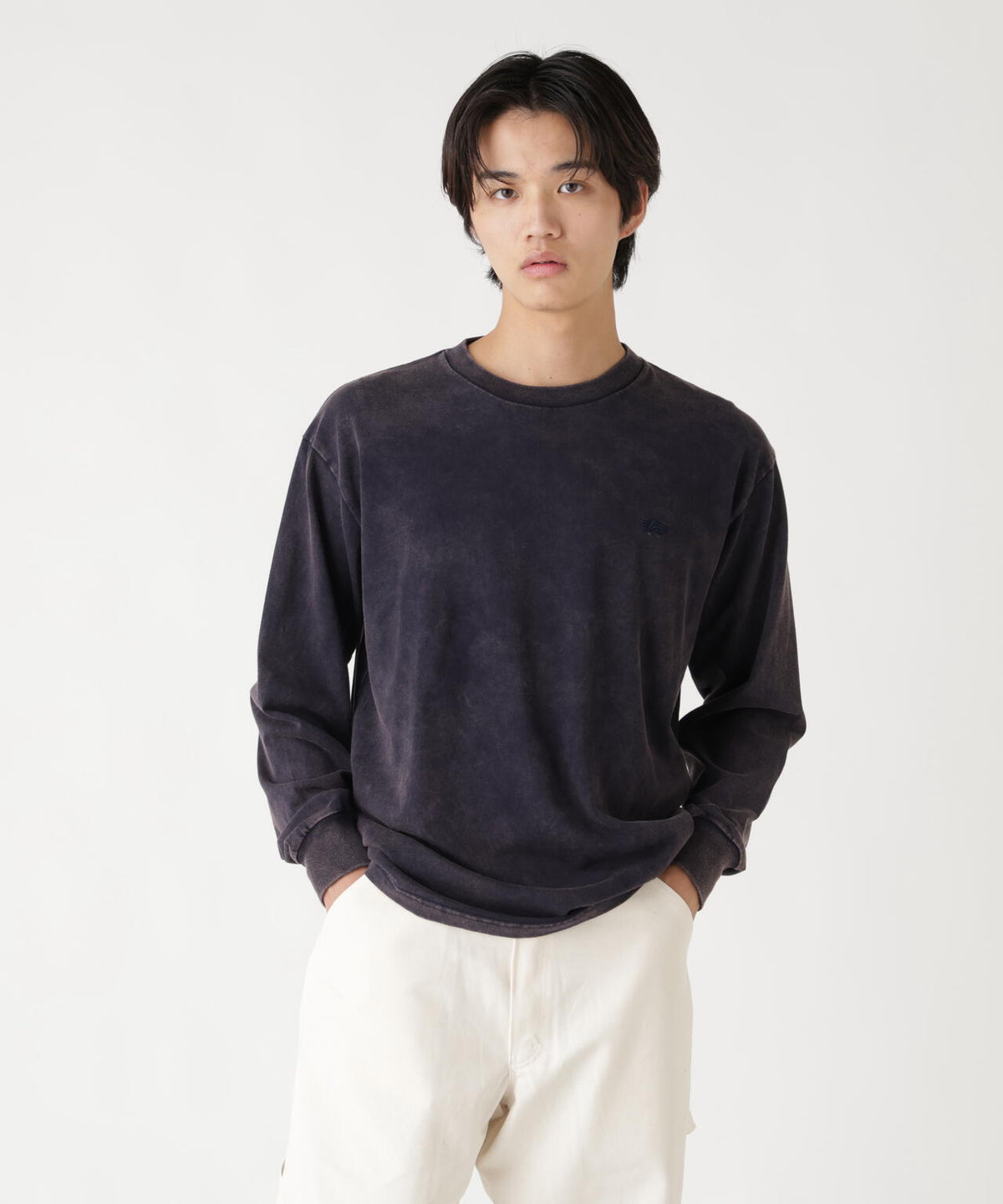 SNOW WASH LS T-SHIRT / スノー ウォッシュ ロングスリーブ ティーシャツ