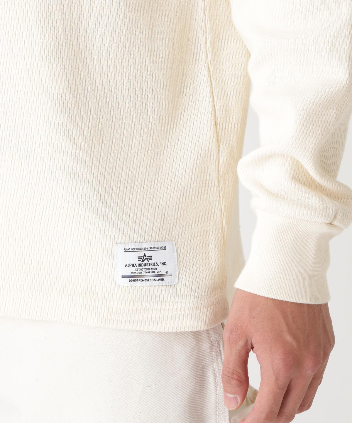 HONEYCOMB WAFFLE LS T-SHIRT / ハニカム ワッフル ロング ティーシャツ