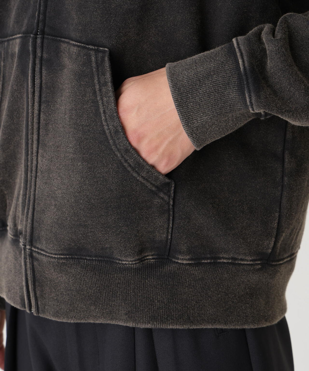 SNOW WASH ZIP HOODIE / スノーウォッシュ ジップ フードパーカ