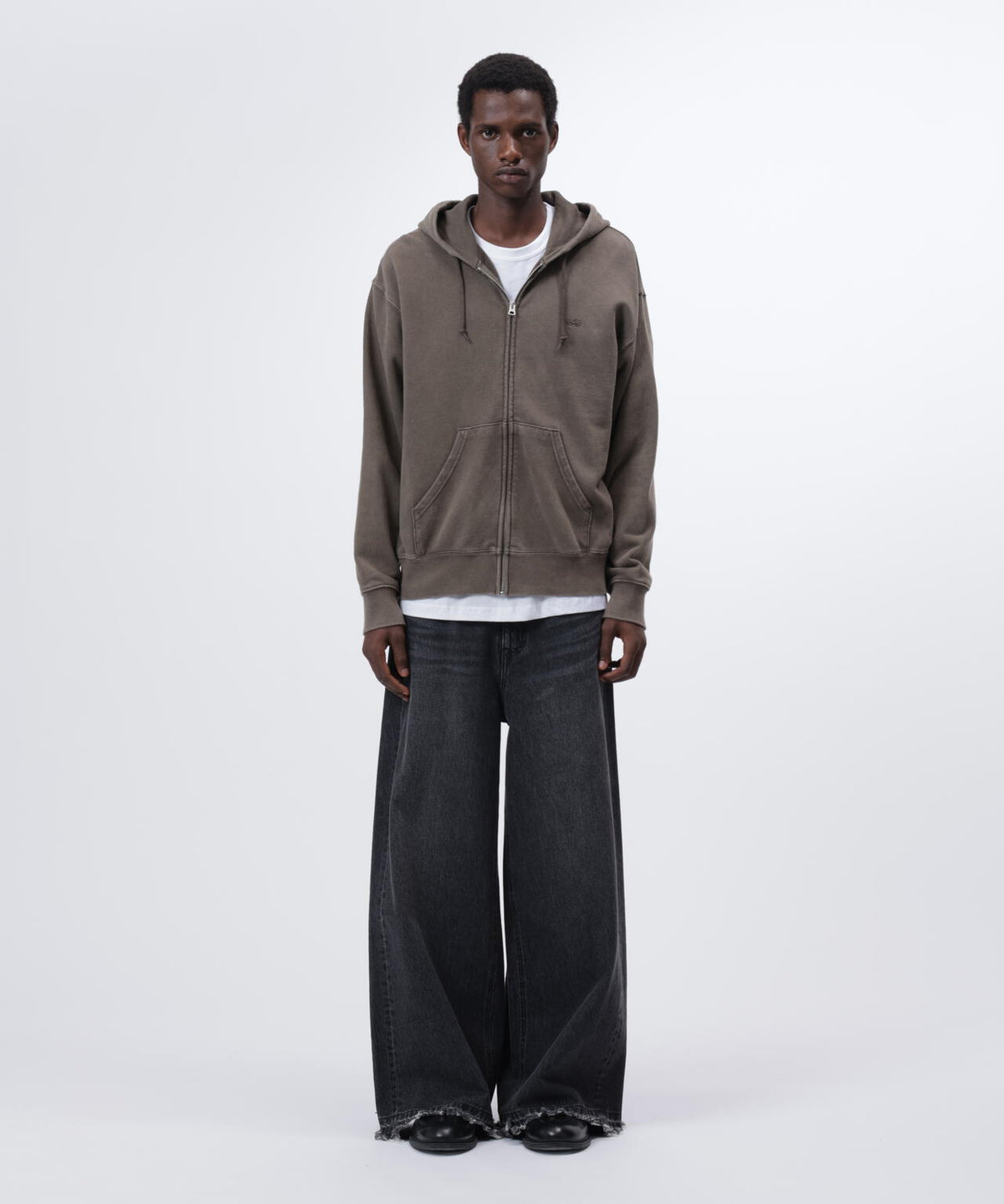 SNOW WASH ZIP HOODIE / スノーウォッシュ ジップ フードパーカ