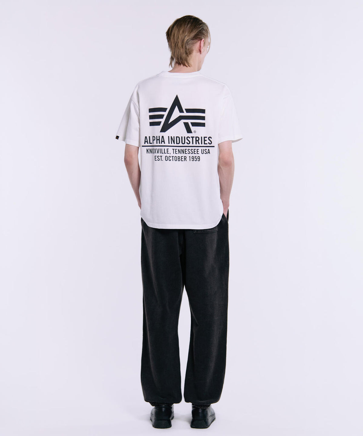 ALPHA RED RIBBON T-SHIRT / アルファ レッド リボン ティーシャツ