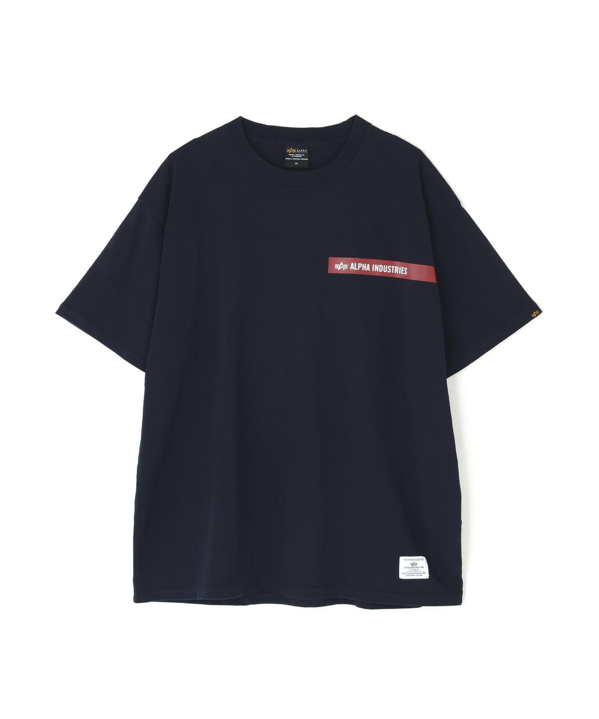ALPHA RED RIBBON T-SHIRT / アルファ レッド リボン ティーシャツ