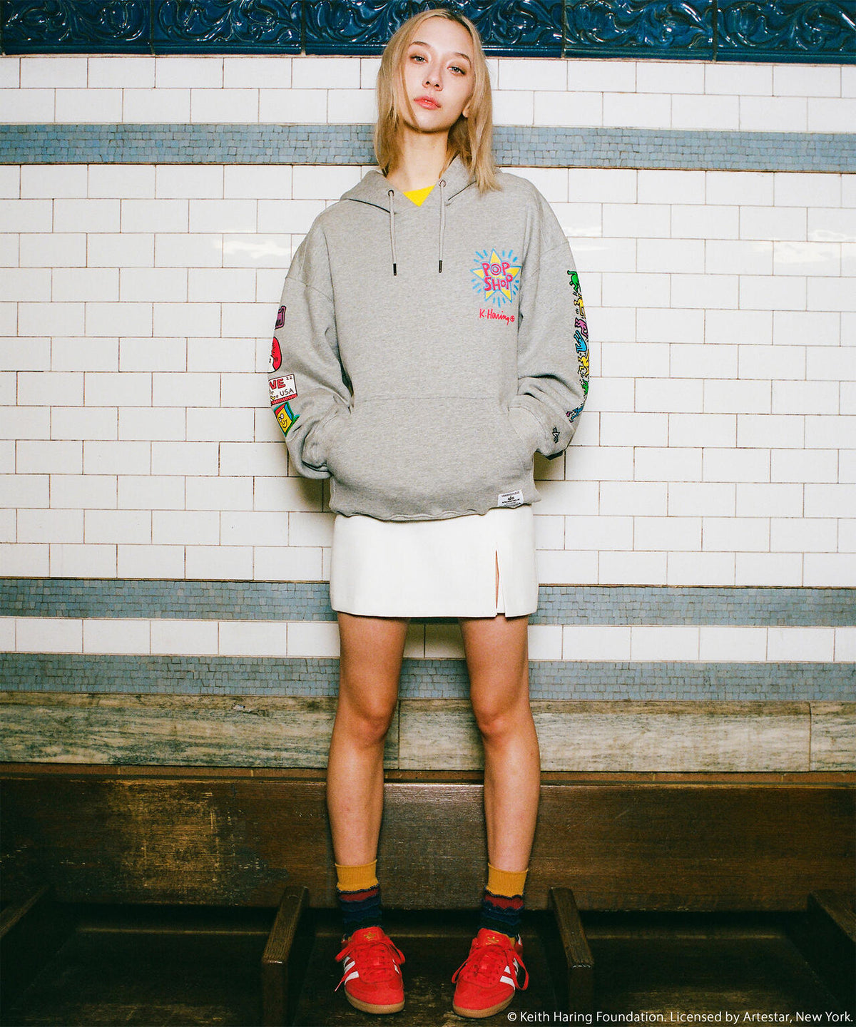 Keith Haring X Alpha POP SHOP GRAPHIC HOODIE / ポップショップ グラフィック フードパーカ