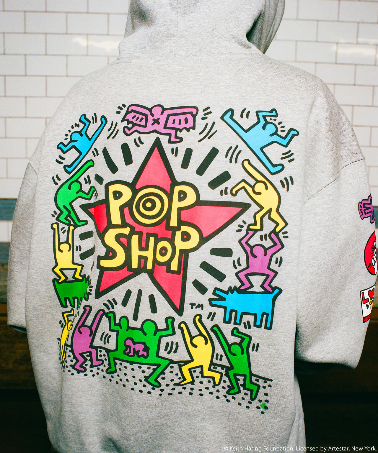 Keith Haring X Alpha POP SHOP GRAPHIC HOODIE / ポップショップ グラフィック フードパーカ