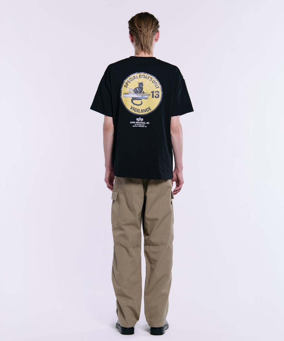 CAT EMBLEM T‐SHIRT / キャットエンブレム ティーシャツ