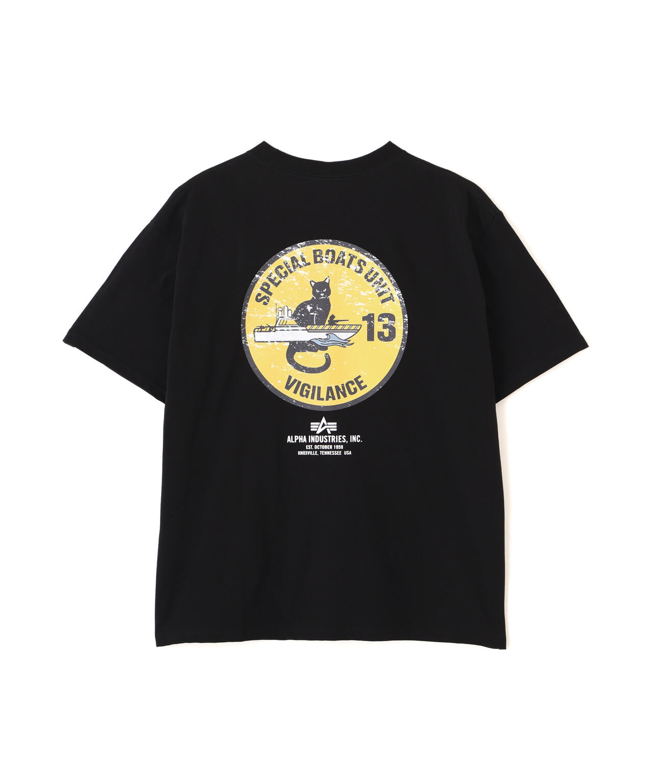 CAT EMBLEM T‐SHIRT / キャットエンブレム ティーシャツ