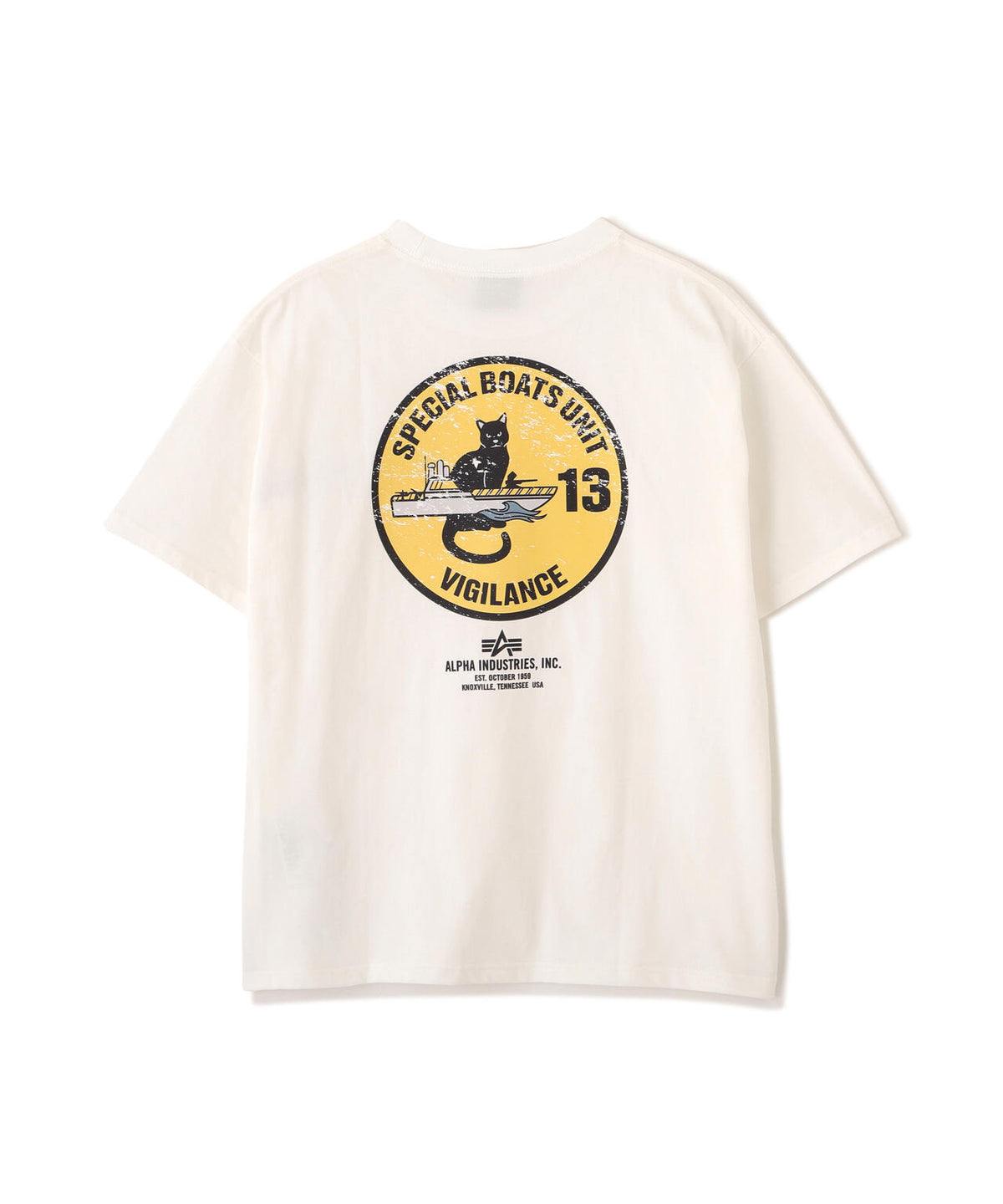 CAT EMBLEM T‐SHIRT / キャットエンブレム ティーシャツ