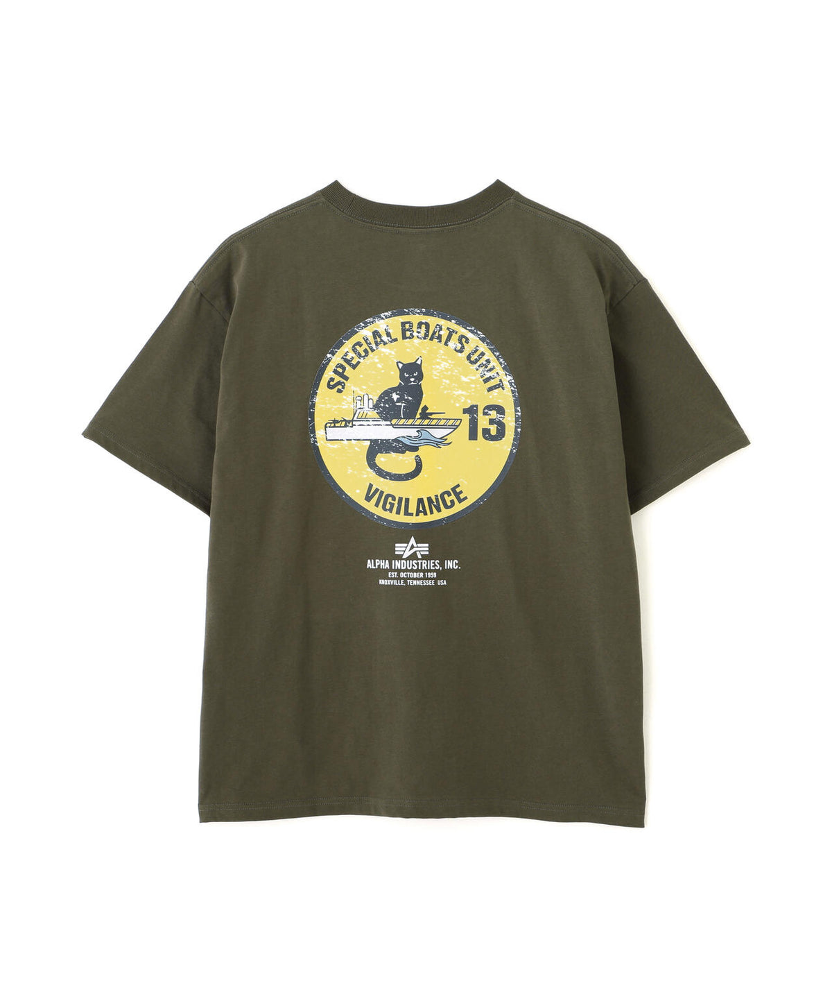 CAT EMBLEM T‐SHIRT / キャットエンブレム ティーシャツ