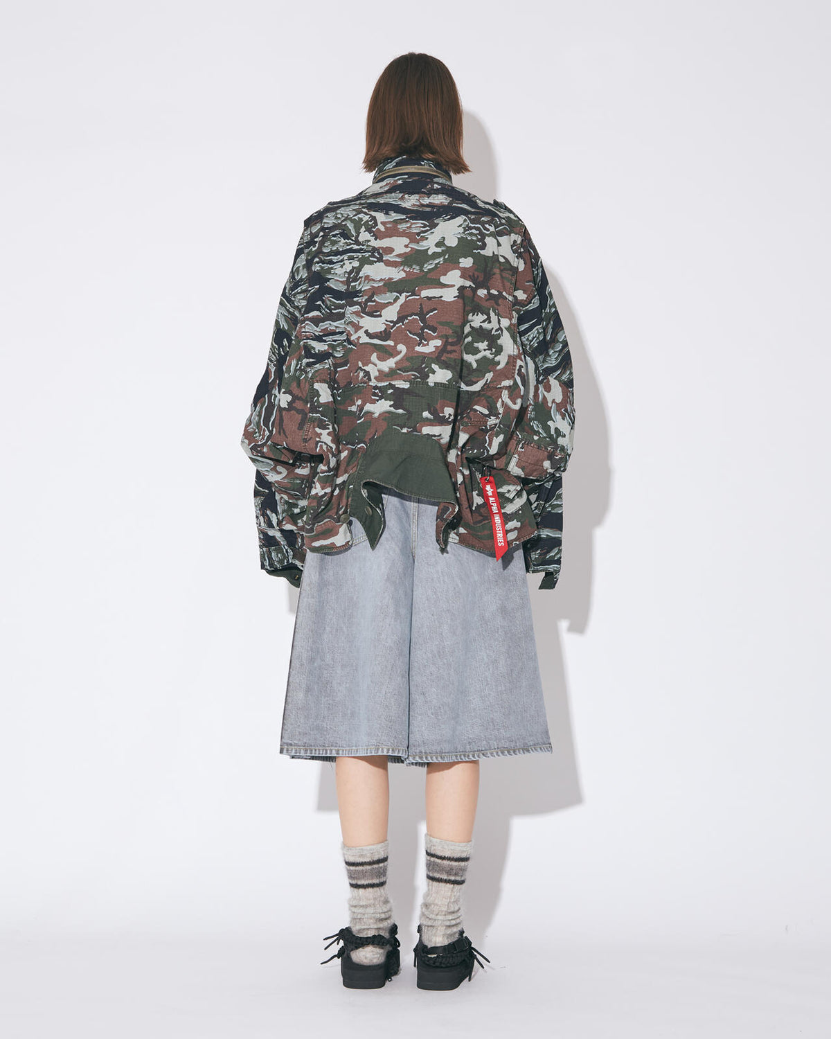 beautiful people double-end camouflage field jacket/カモフラージュフィールドジャケット