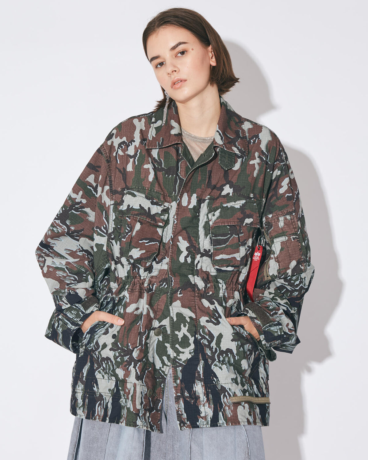 beautiful people double-end camouflage field jacket/カモフラージュフィールドジャケット