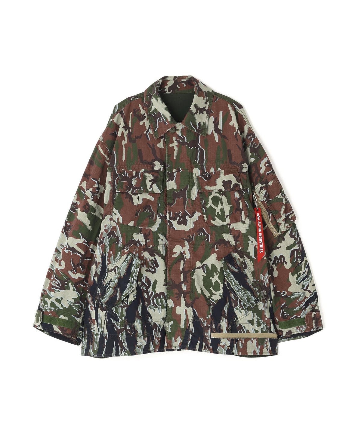 beautiful people double-end camouflage field jacket/カモフラージュフィールドジャケット