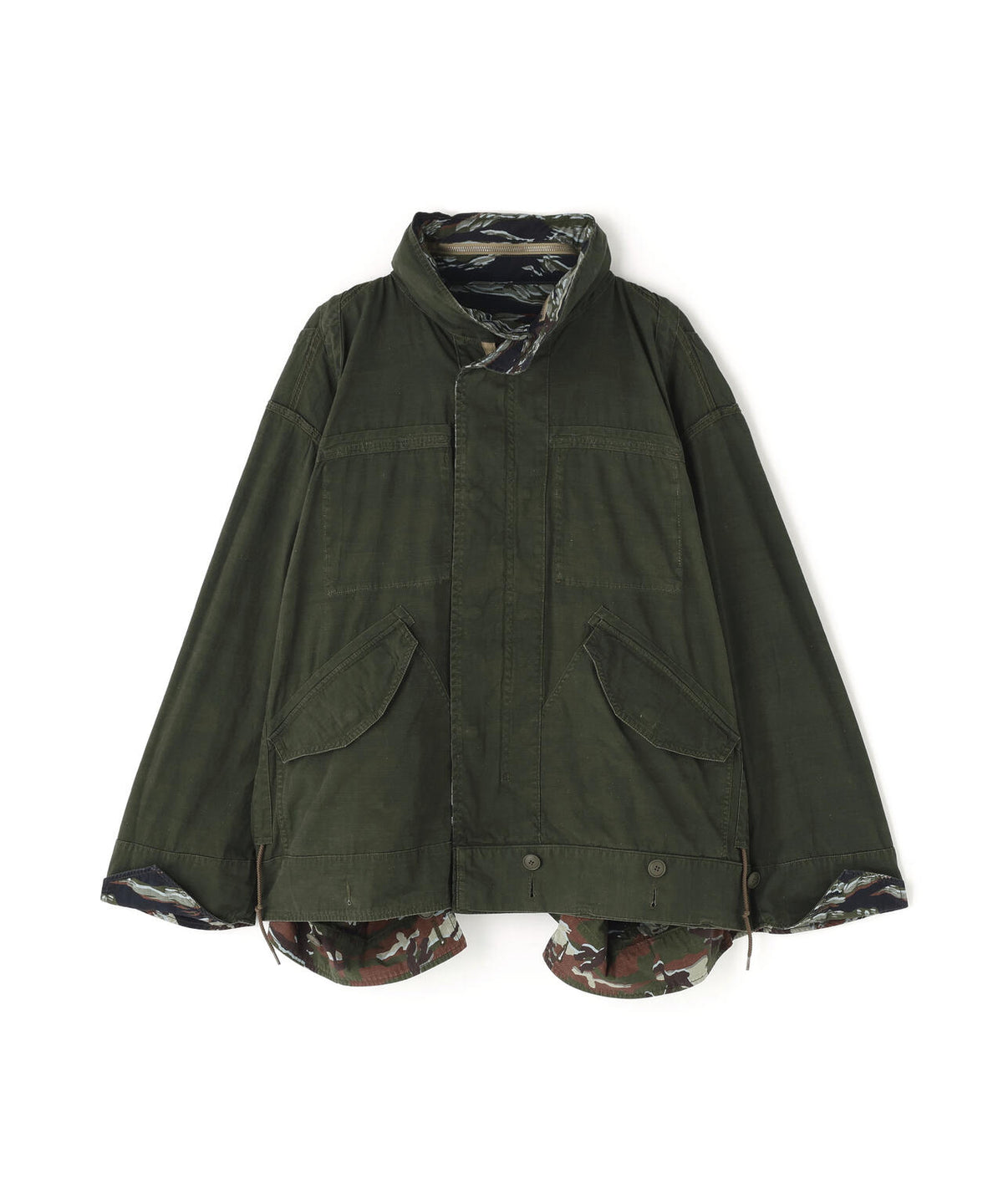 beautiful people double-end camouflage field jacket/カモフラージュフィールドジャケット