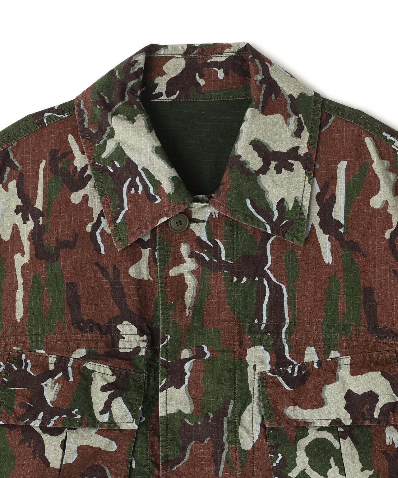 beautiful people double-end camouflage field jacket/カモフラージュフィールドジャケット