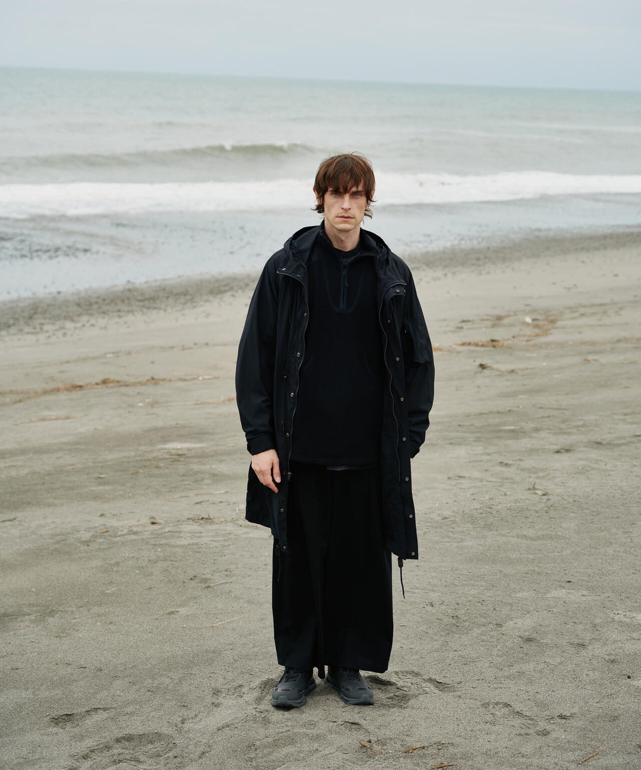 White Mountaineering × Alpha|HOODED COAT