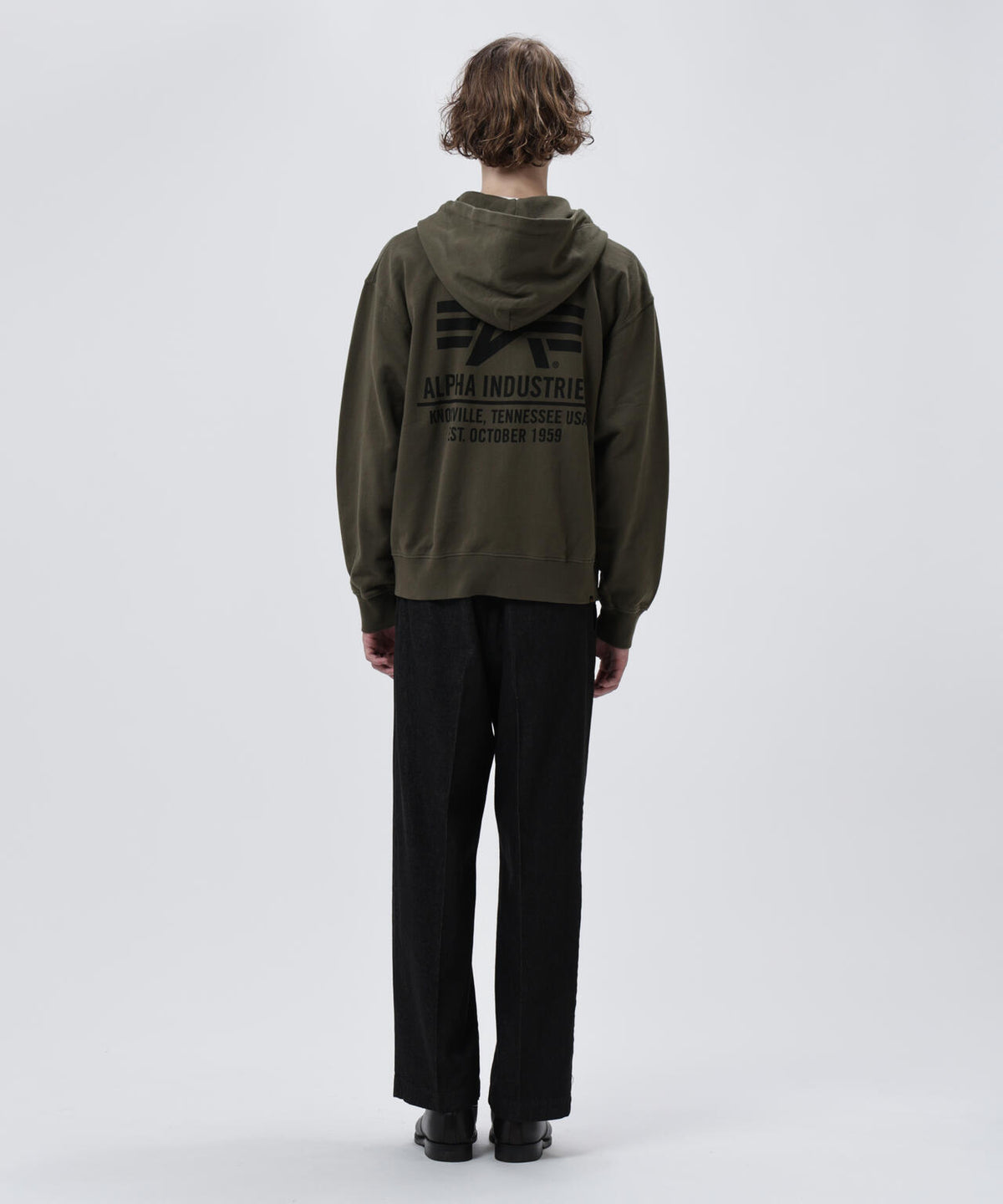 ALPHA RED RIBBON ZIP HOODIE / アルファ レッド リボン ジップ フーディー