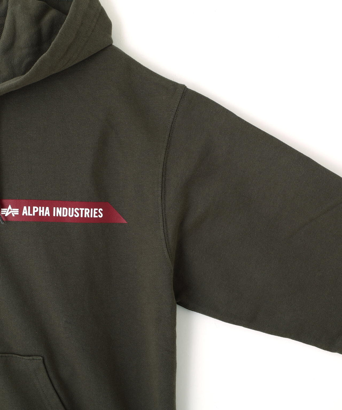 ALPHA RED RIBBON ZIP HOODIE / アルファ レッド リボン ジップ フーディー