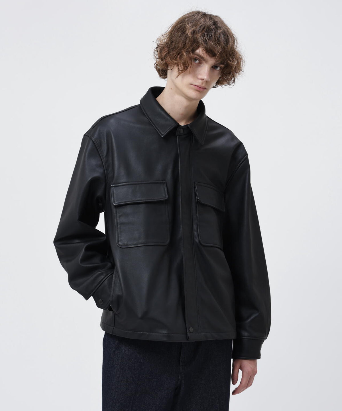 LEATHER LIGHT AVIATOR JACKET / レザー ライト アビエイタージャケット