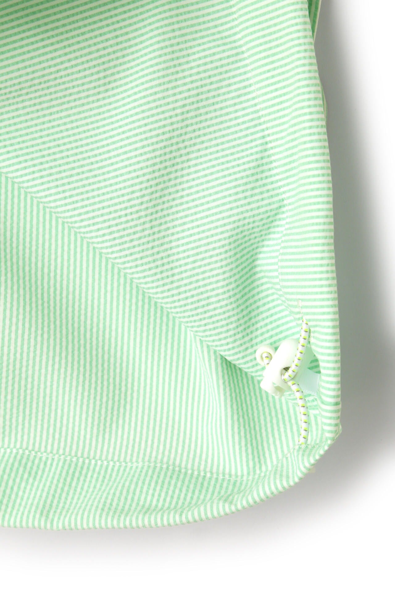 【直営店舗限定】ストライプ ハーフスリーブ シャツアウター (MENS)