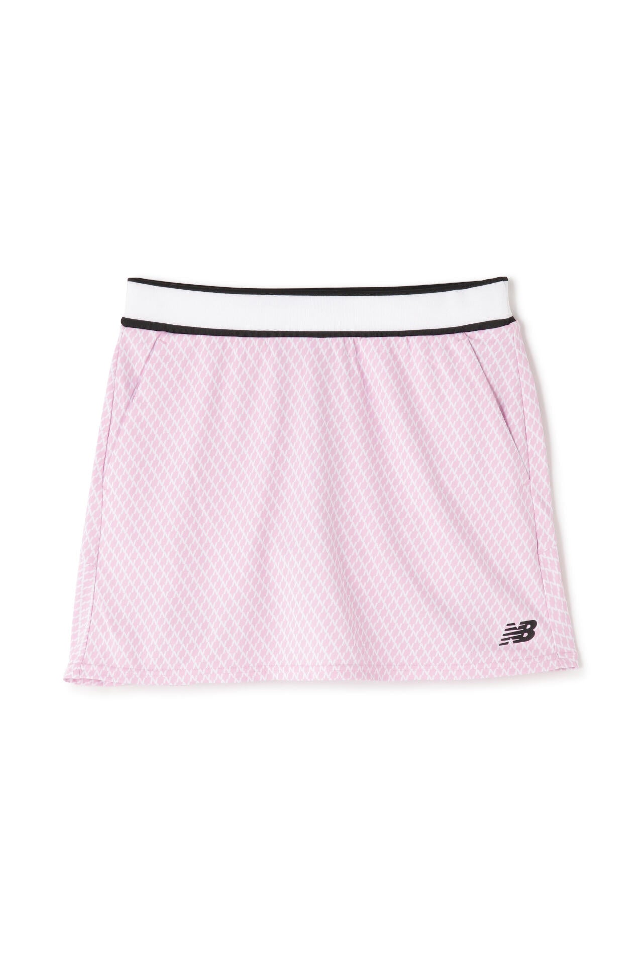 Nチェック柄 インナー付き ジャージー スカート (WOMENS WORLD)