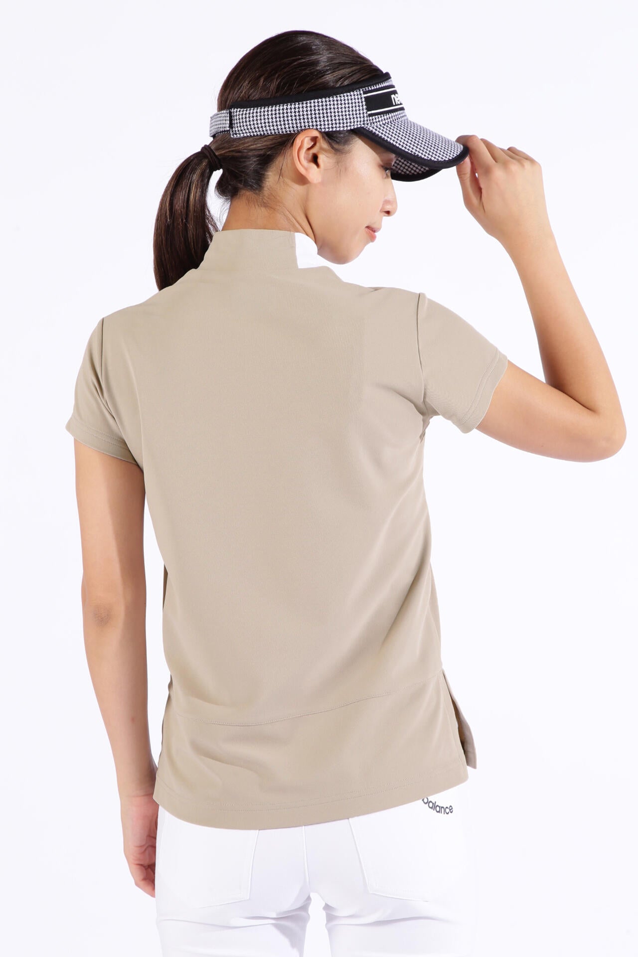 接触冷感 UPF50＋ 半袖 モックネック プルオーバー (WOMENS SPORT)
