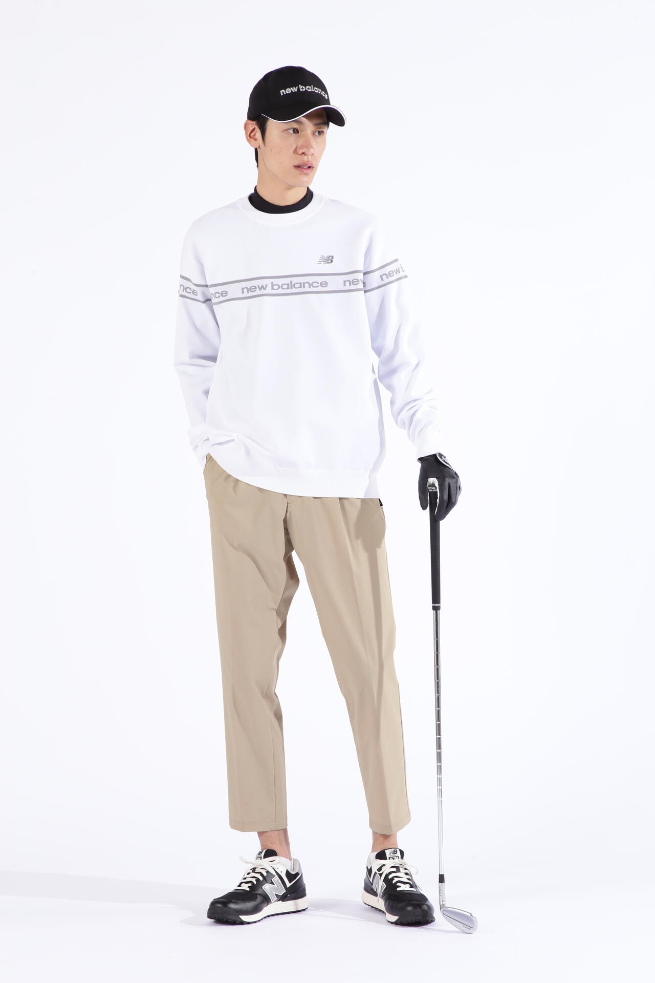 接触冷感 長袖 モックネック プルオーバー (MENS SPORT)