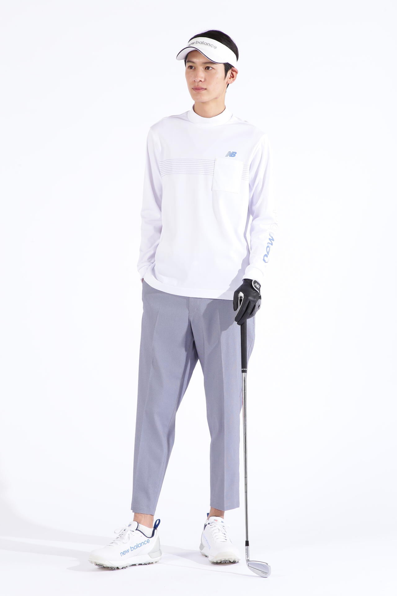 接触冷感 長袖 モックネック プルオーバー (MENS SPORT)