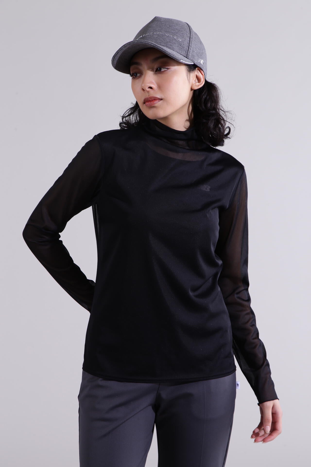 【直営店舗限定】長袖 シアーレイヤードプルオーバー (WOMENS)