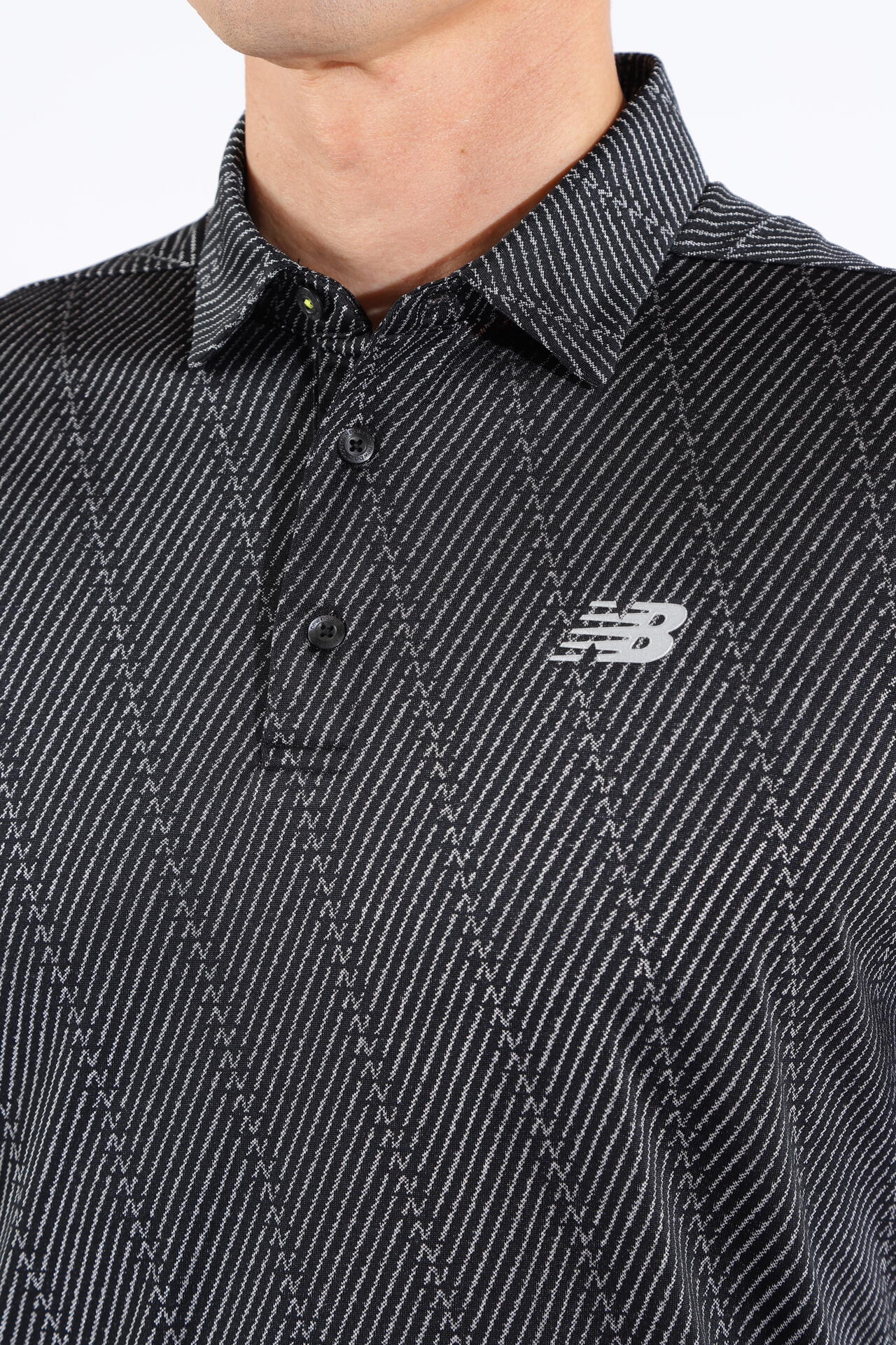 Nヘリンボーン柄 半袖 カラーシャツ (MENS WORLD)