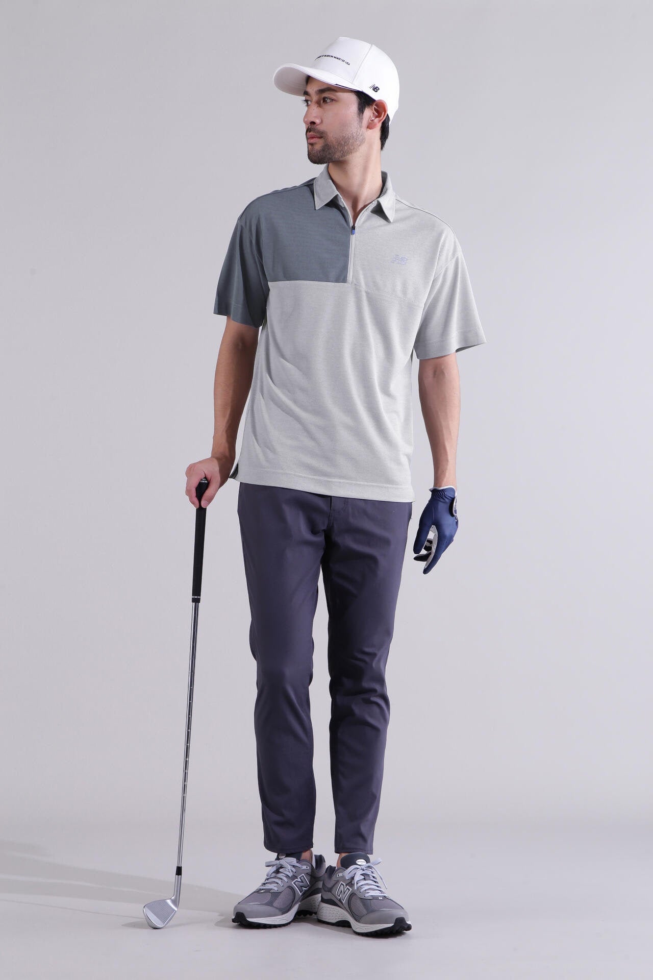 【直営店舗限定】ハーフジップ カラーシャツ (MENS)