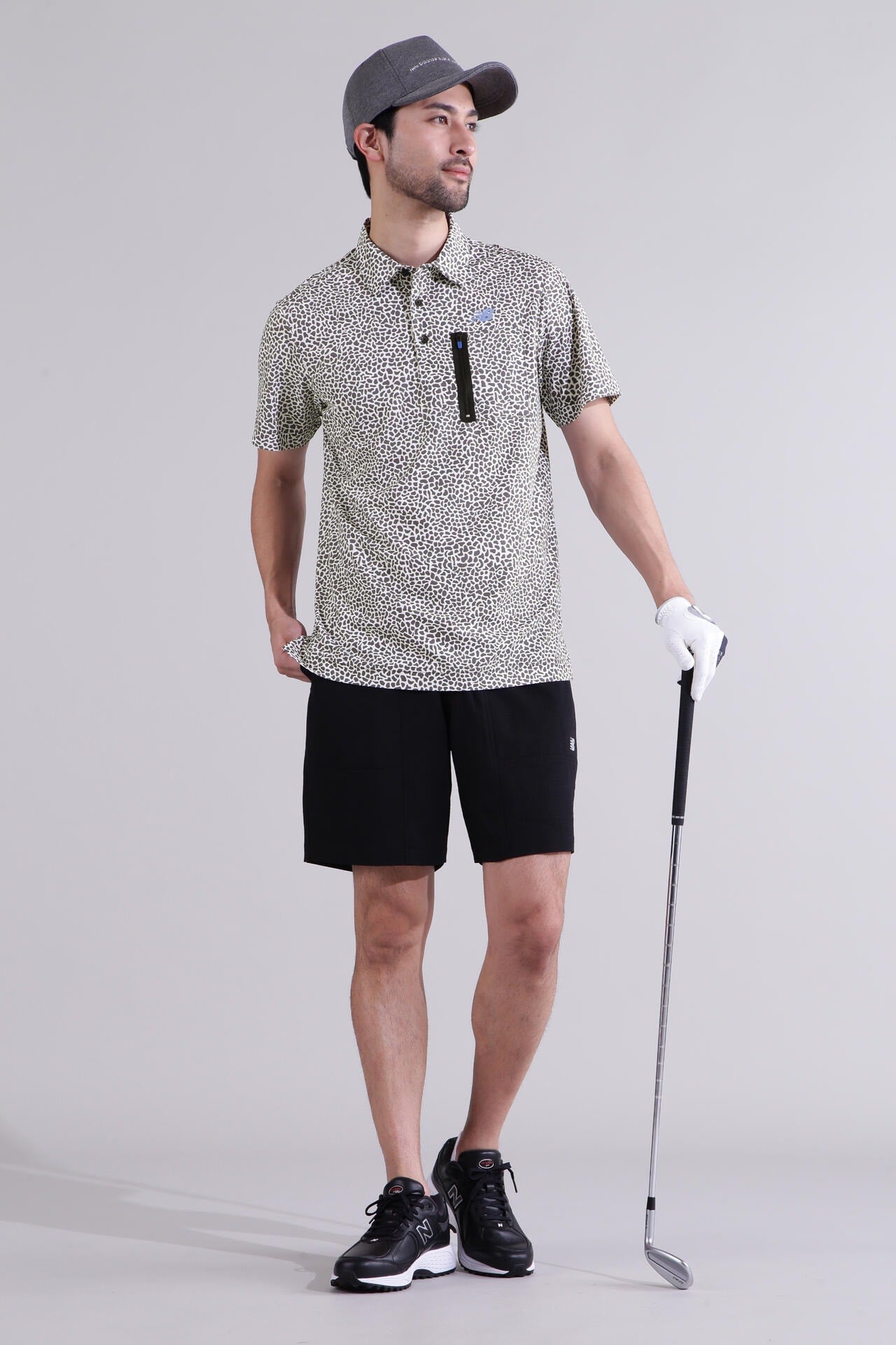 【直営店舗限定】スモールストーンカモ柄 半袖 カラーシャツ (MENS)