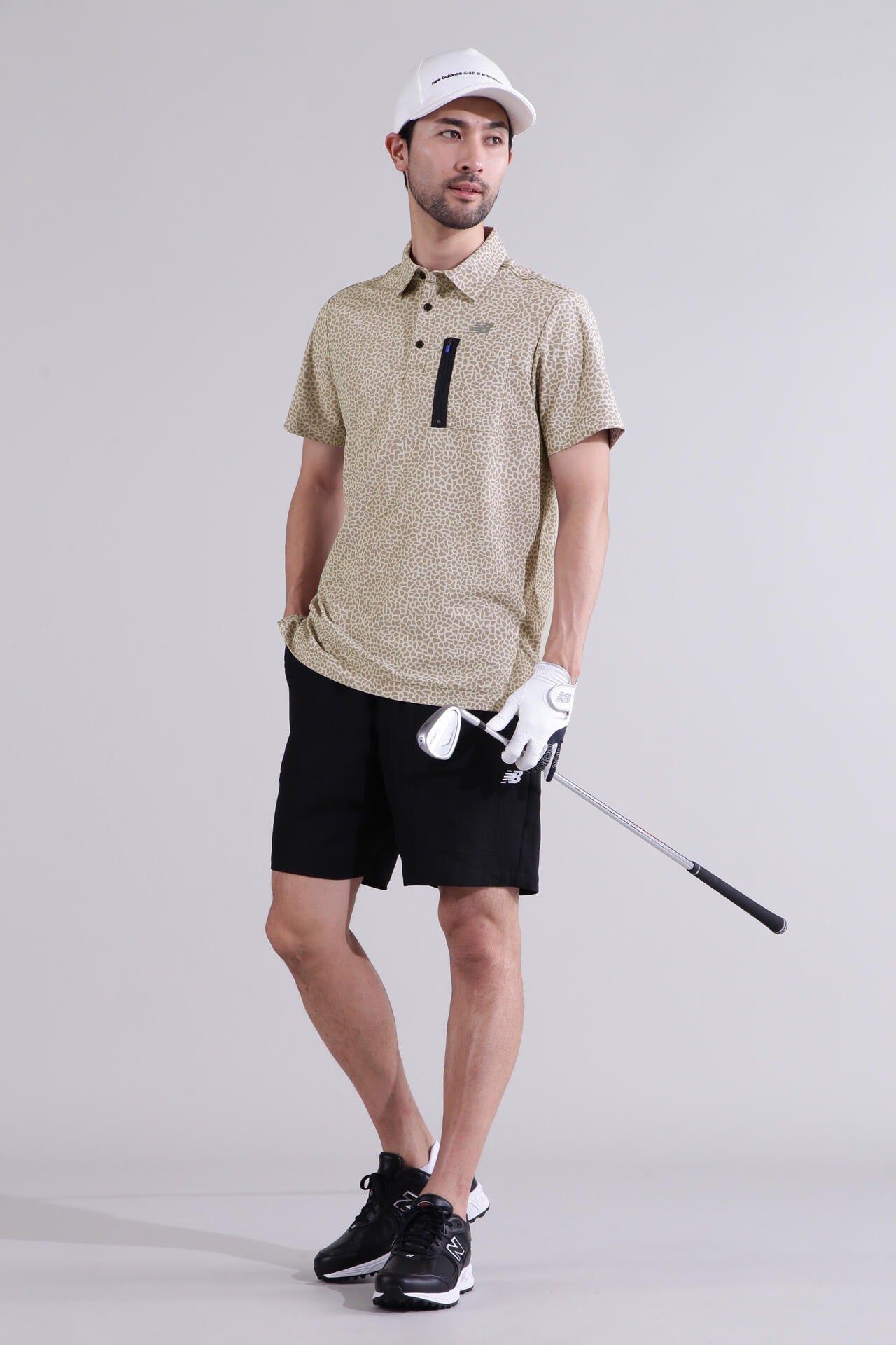 【直営店舗限定】スモールストーンカモ柄 半袖 カラーシャツ (MENS)