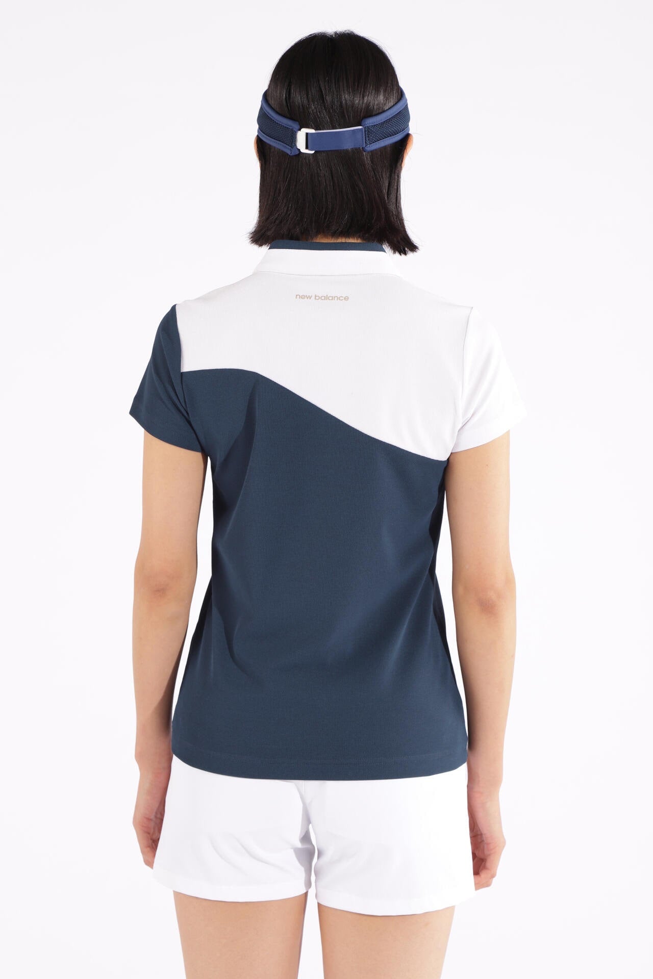 マイクロチェック柄 ハーフジップ カラーシャツ (WOMENS WORLD)