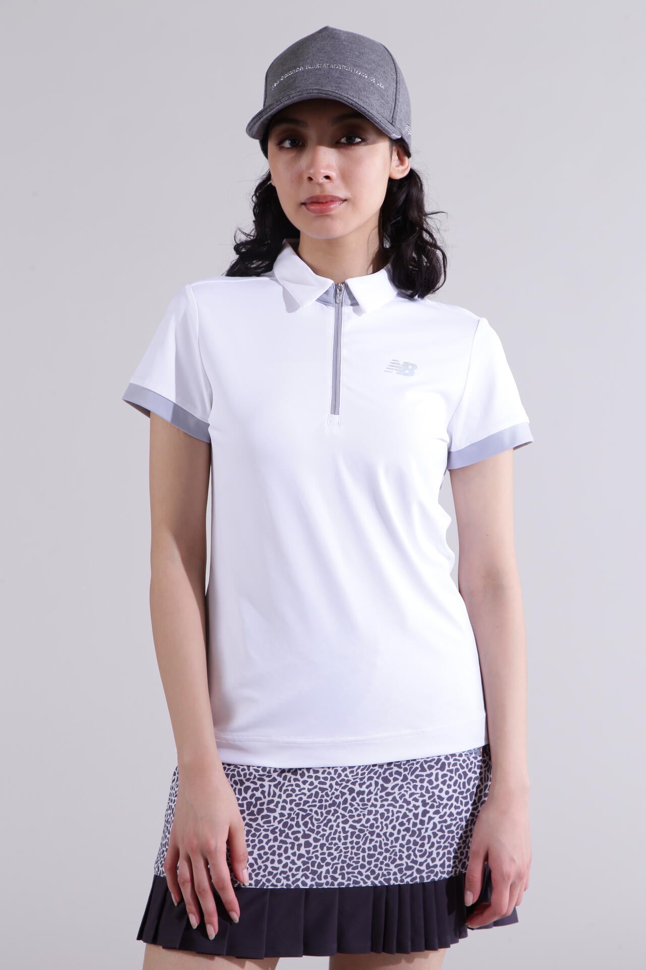 【直営店舗限定】ハーフジップ カラーシャツ (WOMENS)