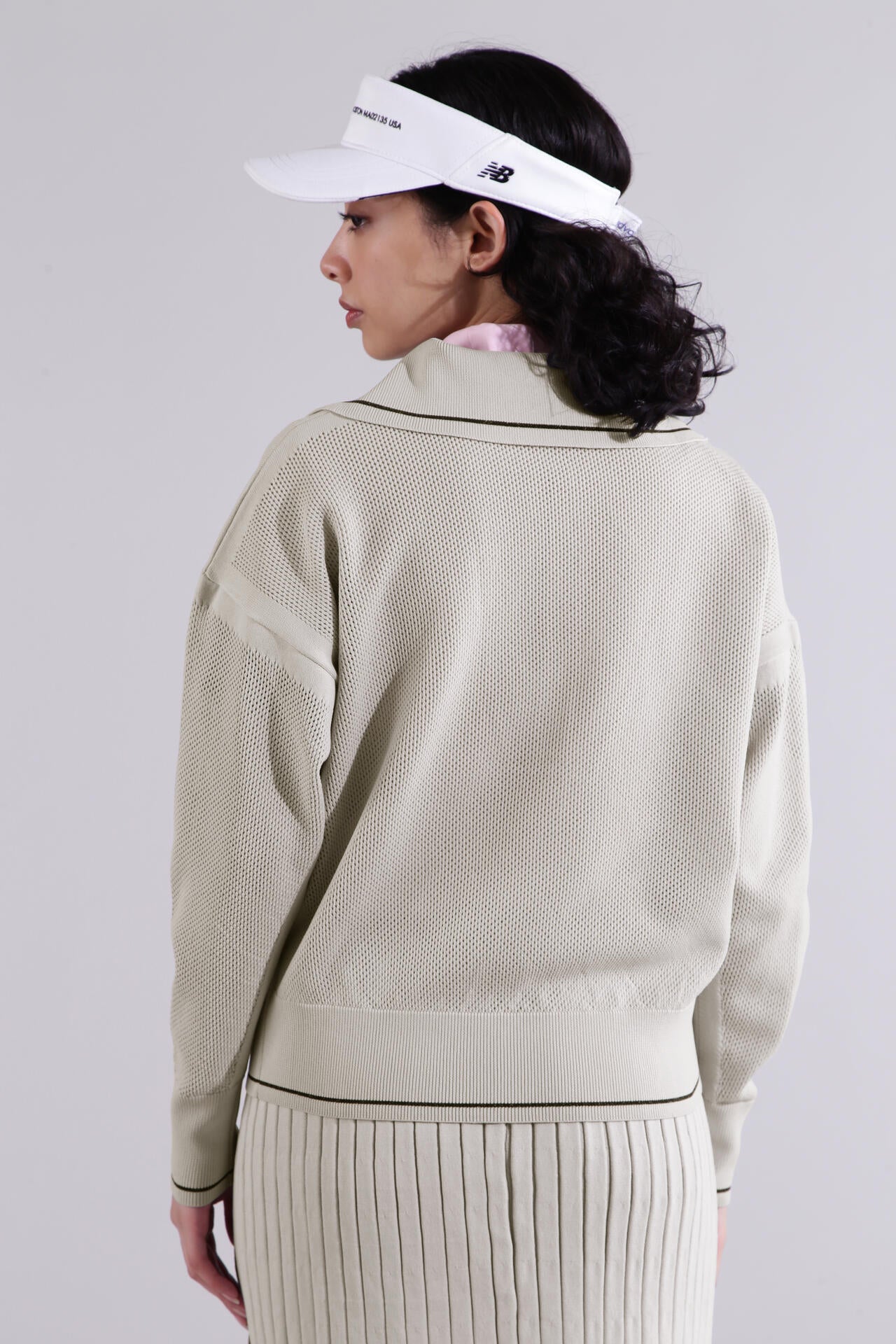 【直営店舗限定】オープンカラー ニット プルオーバー (WOMENS)