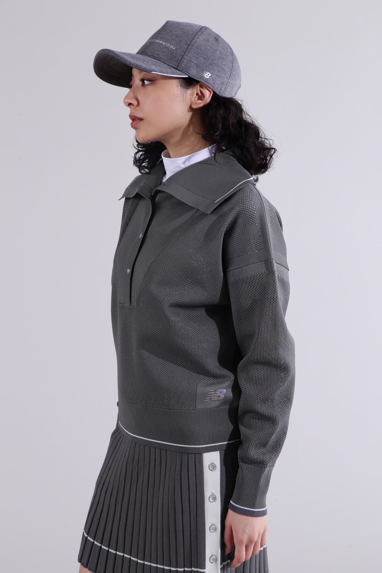【直営店舗限定】オープンカラー ニット プルオーバー (WOMENS)