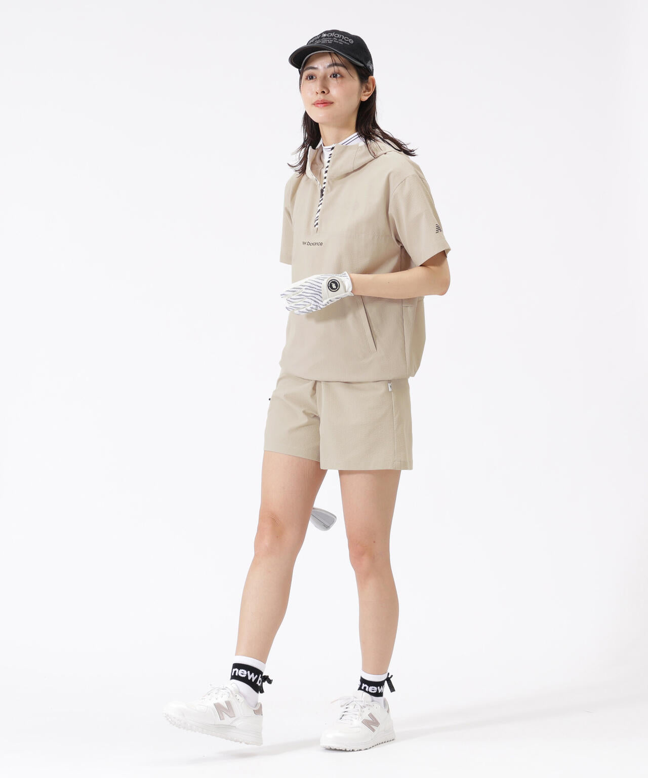ハーフジップ プルオーバーフーディー (WOMENS)