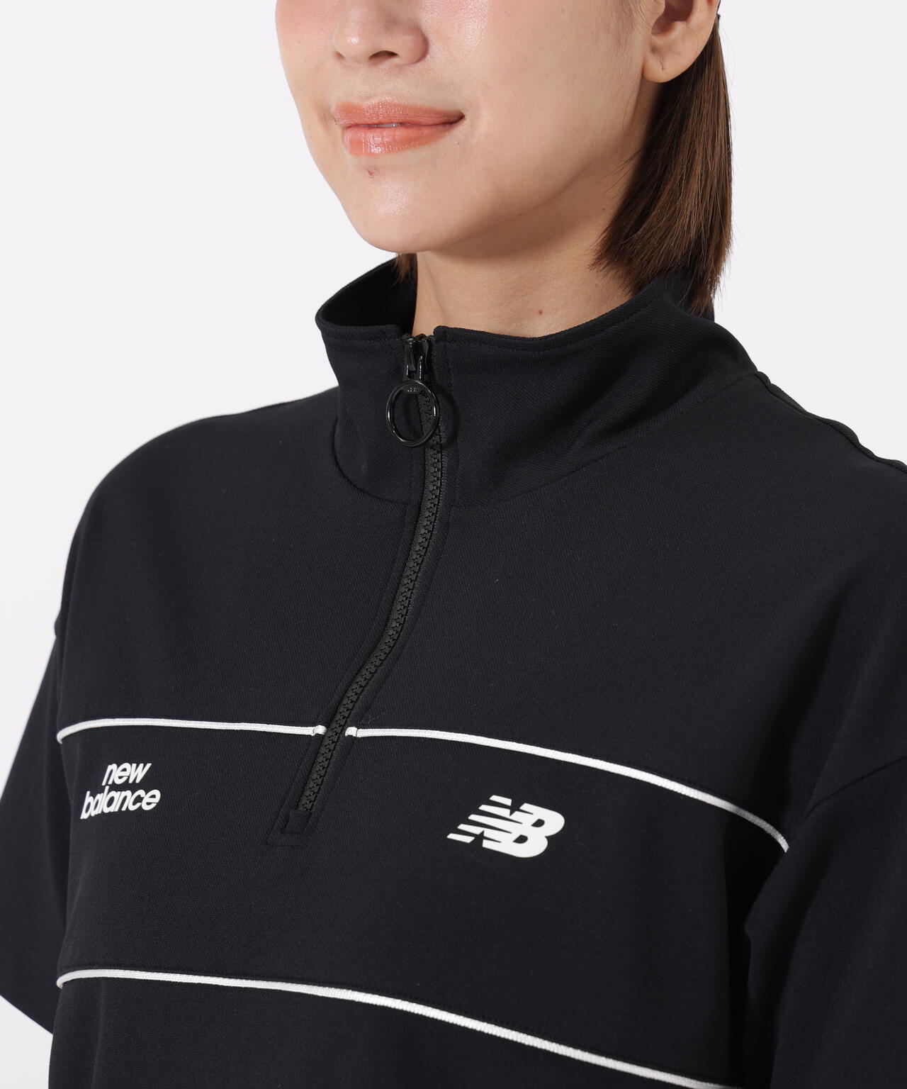 スウェット ハーフジップ ワンピース (WOMENS)