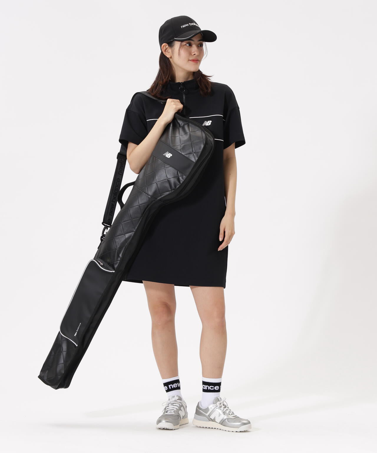 スウェット ハーフジップ ワンピース (WOMENS)