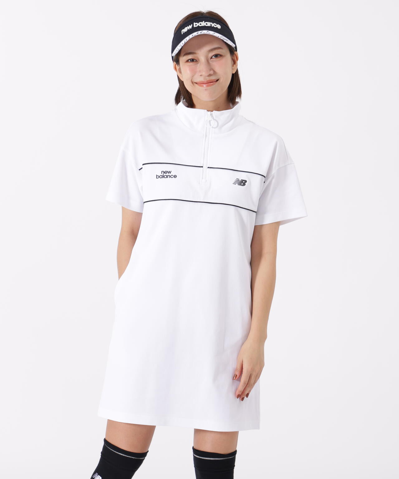 スウェット ハーフジップ ワンピース (WOMENS)