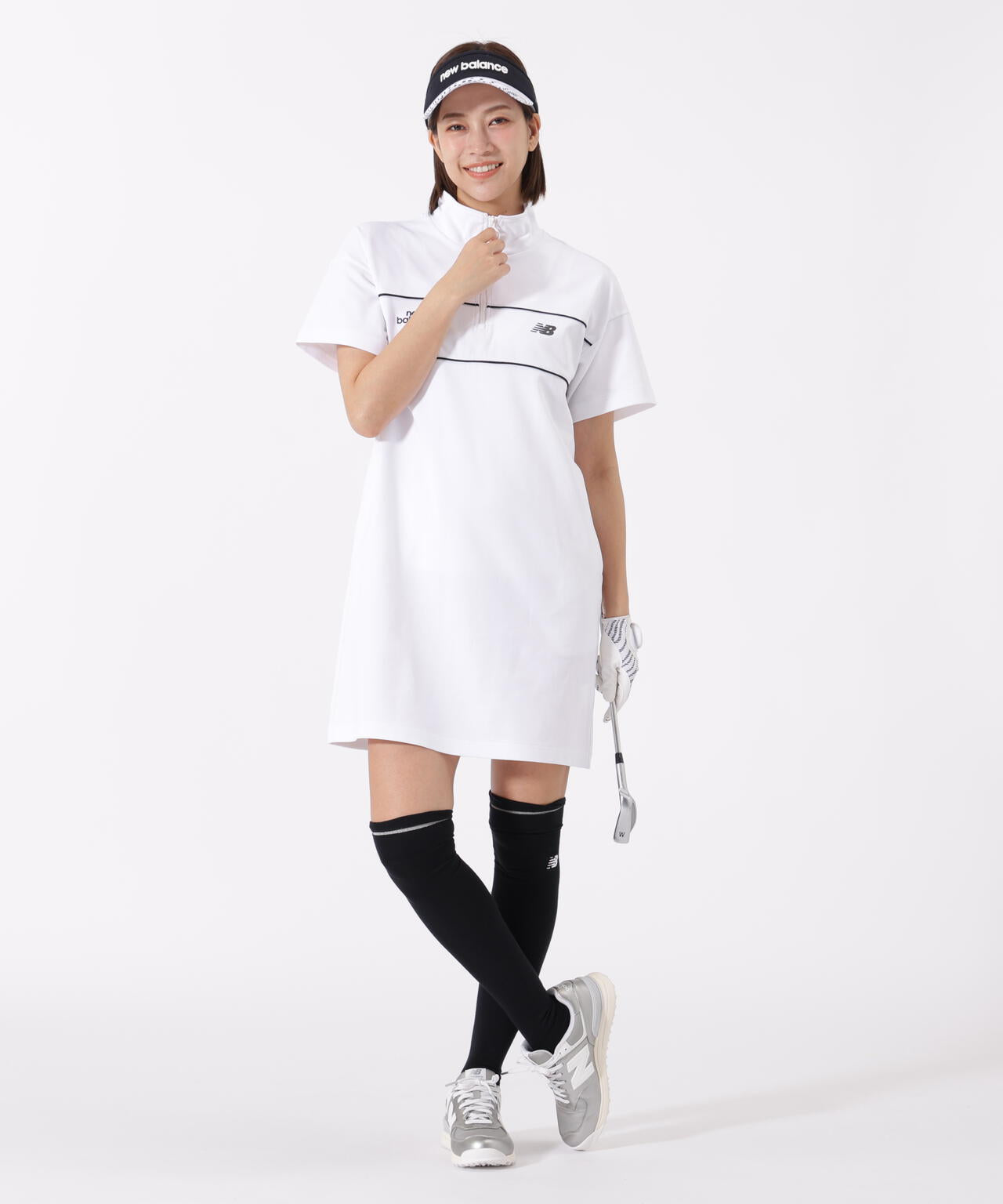 スウェット ハーフジップ ワンピース (WOMENS)