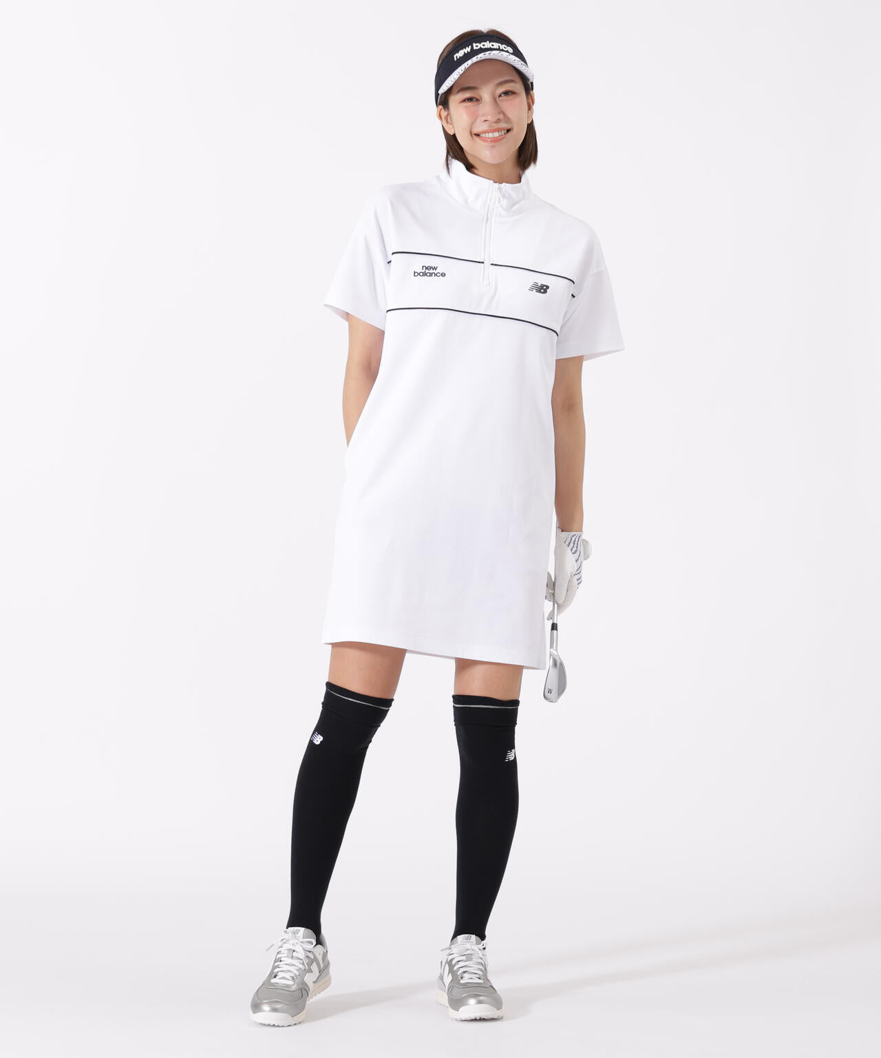 スウェット ハーフジップ ワンピース (WOMENS)