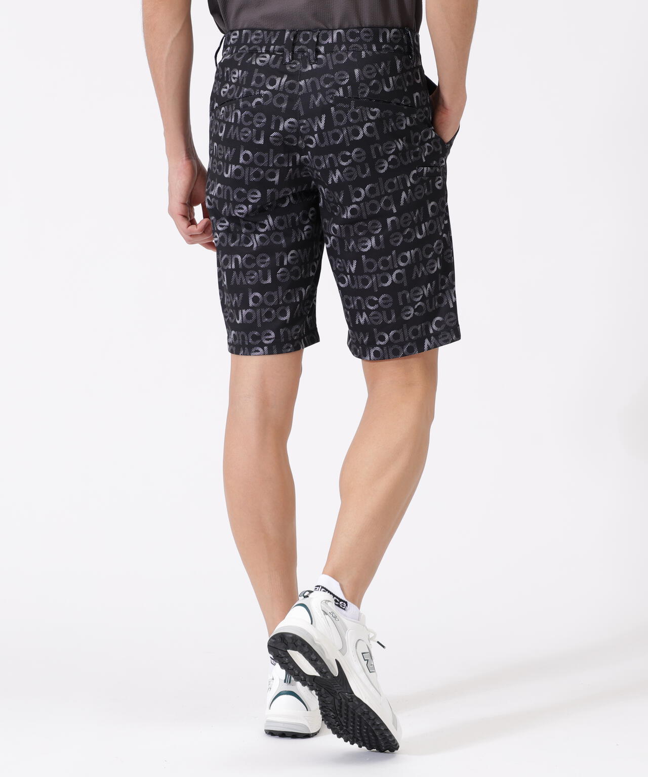 ボーダーロゴ総柄 ショートパンツ (MENS)