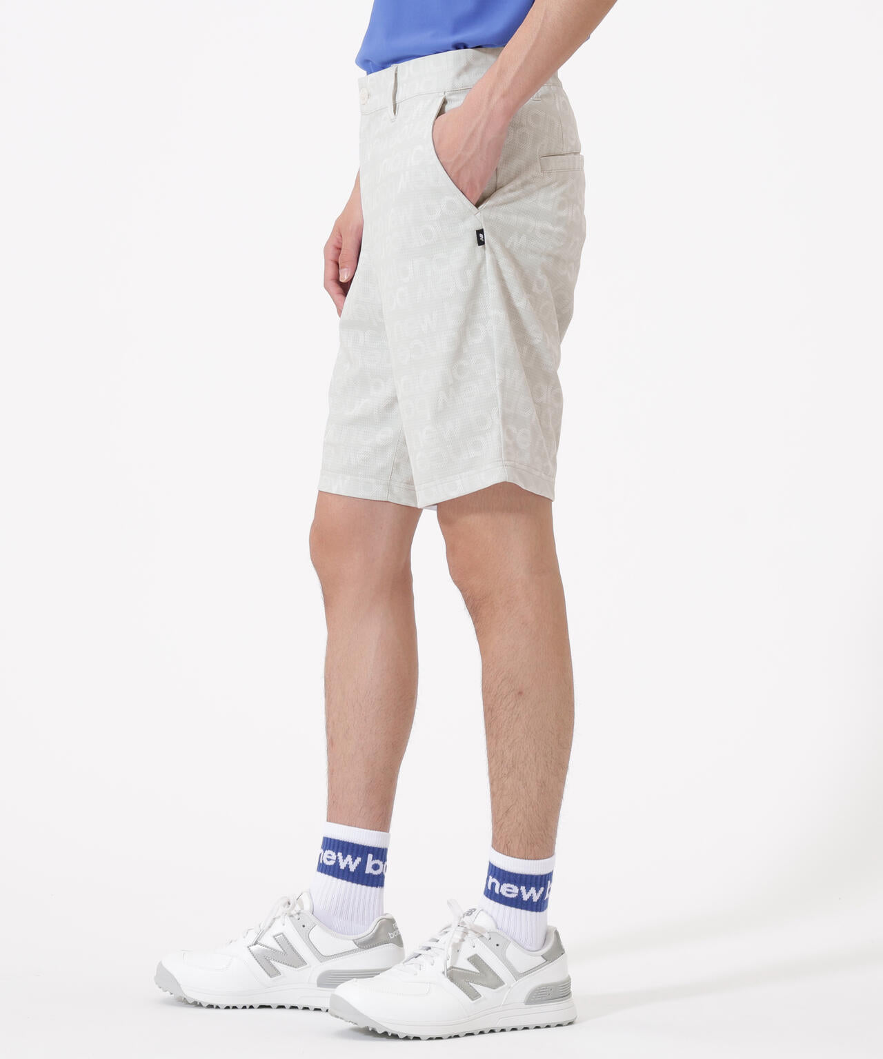 ボーダーロゴ総柄 ショートパンツ (MENS)