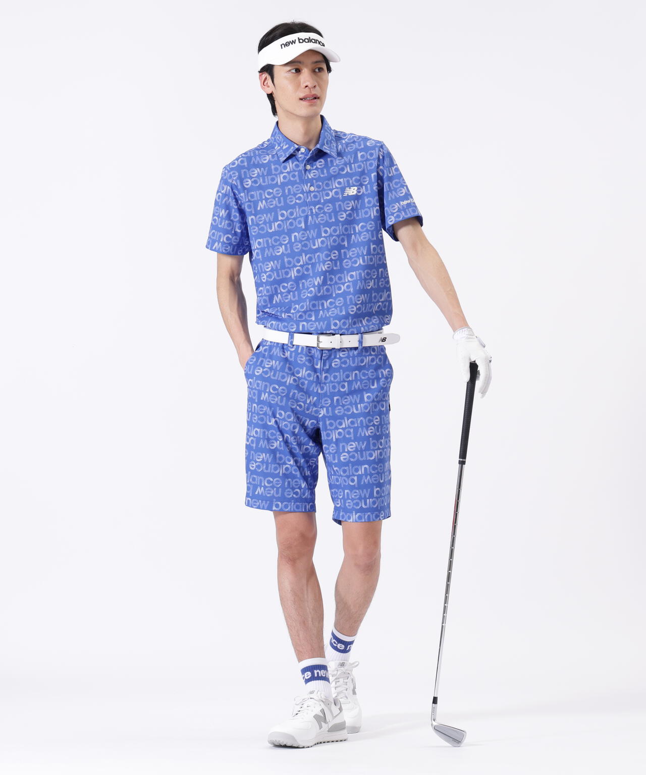 ボーダーロゴ総柄 ショートパンツ (MENS)