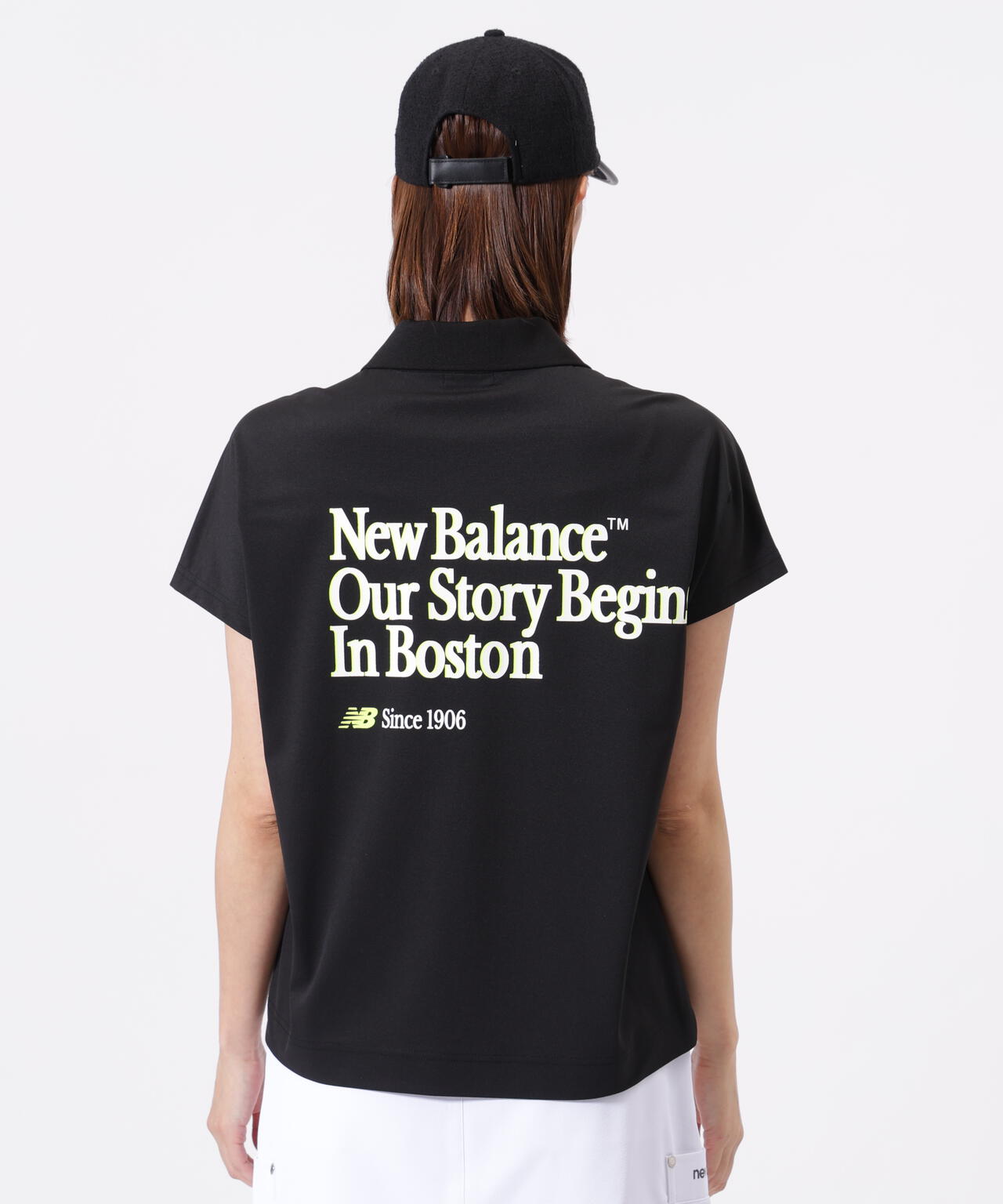 ハーフジップ ビッグ ポロシャツ (WOMENS)