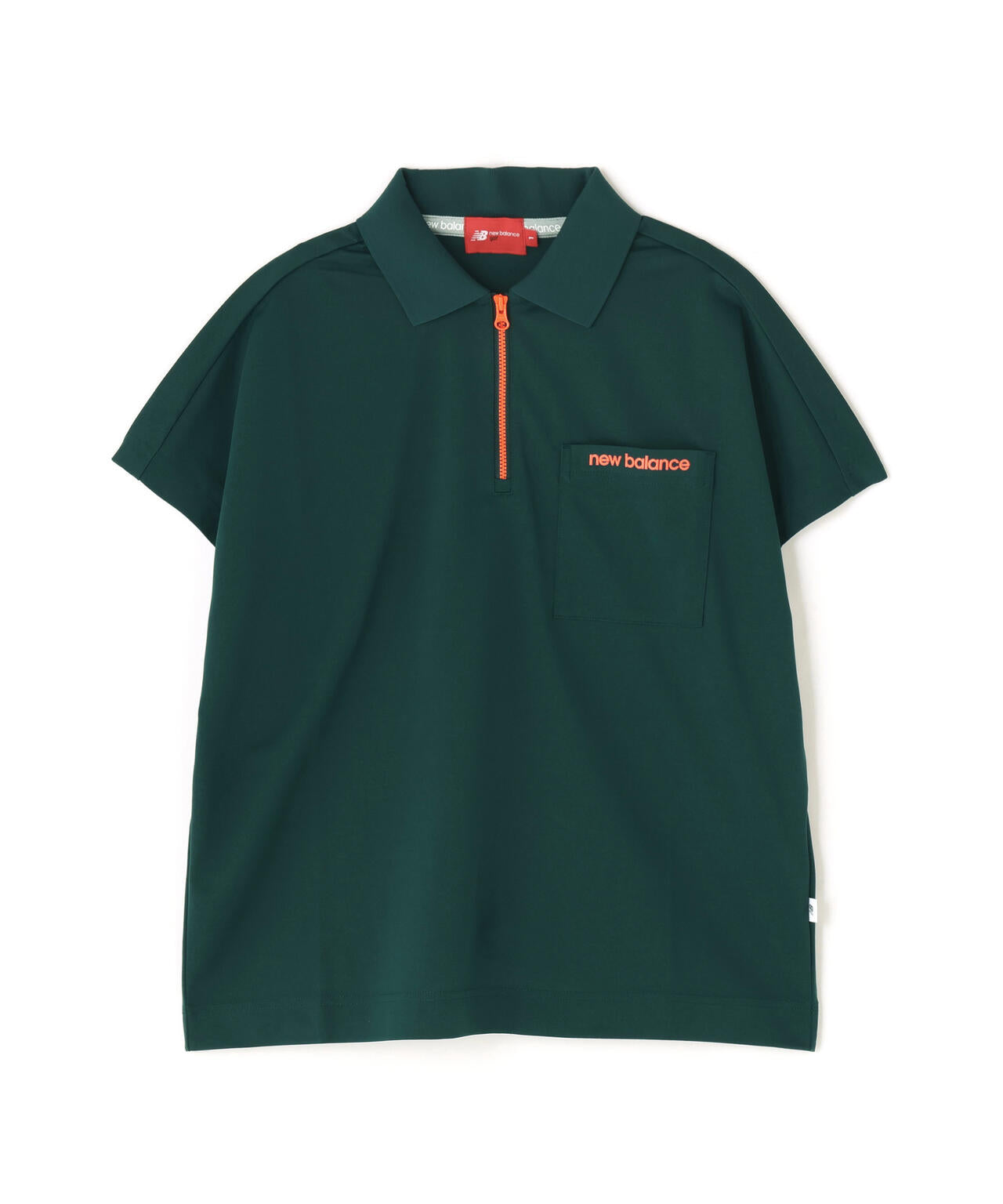 ハーフジップ ビッグ ポロシャツ (WOMENS)
